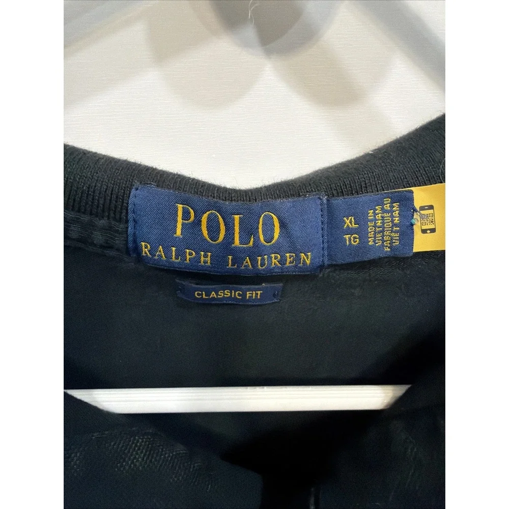 Ralph Lauren‎ Polo Classic Fit Mens XL Black With Gold Big Logo